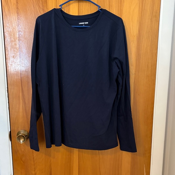 Lands' End Tops - Lands' End Women's Navy Long Sleeve Tee
